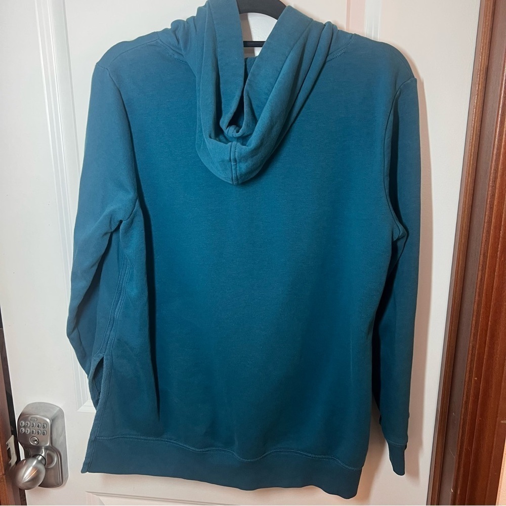 Old Navy Teal Hoodie with Heart Graphic​​​​​​​ - Picture 6 of 6